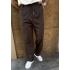 İp Detay Baggy Kumaş Pantolon Kahverengi