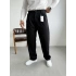 Kadife Kumaş Baggy Kalıp Pantolon Siyah