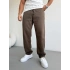 KAHVERENGİ BAGGY KALIP GABARDİN PANTOLON