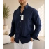 LACİVERT FRESH KETEN RELAXED FİT GÖMLEK