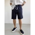 LACİVERT KETEN ŞORT