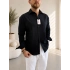 SİYAH FRESH KETEN RELAXED FİT GÖMLEK