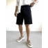 SİYAH KETEN ŞORT