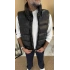 SİYAH SUNİ DERİ ŞİŞME YELEK