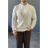 TAŞ GRİ V YAKA TRİKO HIRKA