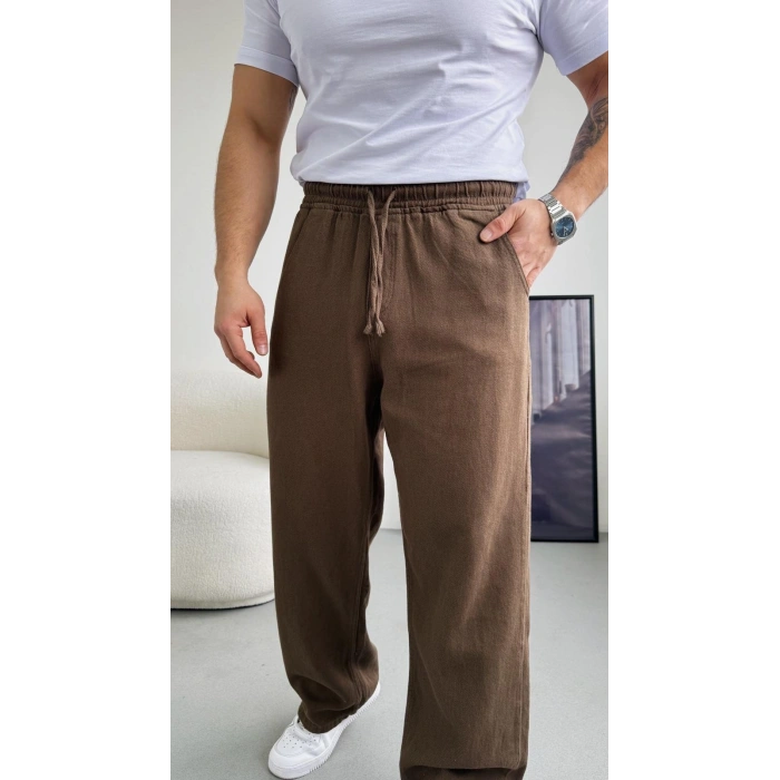 ACI KAHVERENGİ EXTRA BAGGY GABARDİN PANTOLON