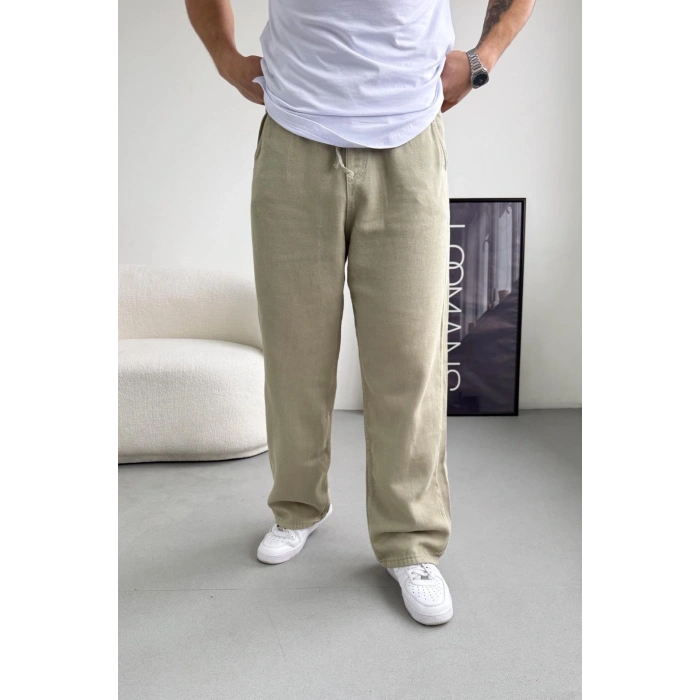 MİNT YEŞİLİ EXTRA BAGGY GABARDİN PANTOLON