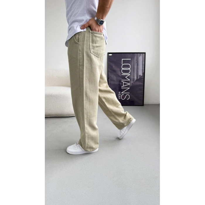MİNT YEŞİLİ EXTRA BAGGY GABARDİN PANTOLON