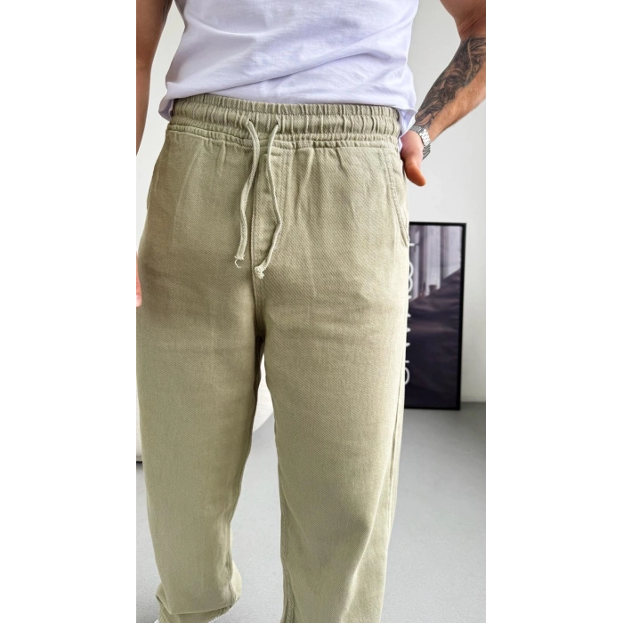 MİNT YEŞİLİ EXTRA BAGGY GABARDİN PANTOLON
