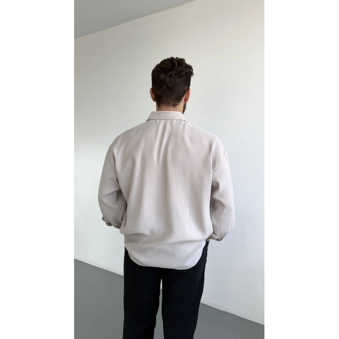 BEJ MODAL KUMAŞ GÖMLEK