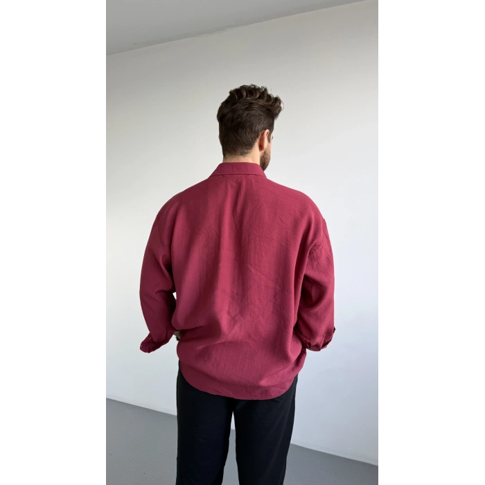 NAR ÇİÇEĞİ MODAL KUMAŞ GÖMLEK