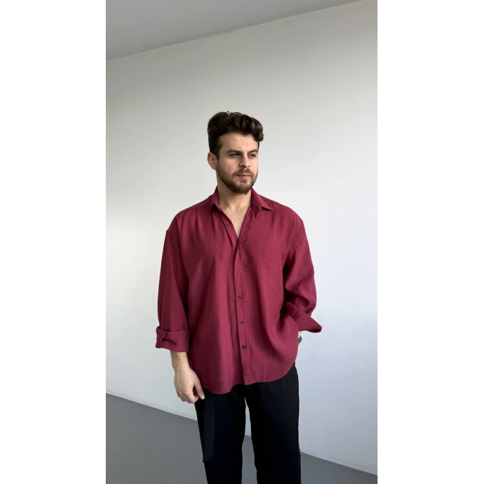 NAR ÇİÇEĞİ MODAL KUMAŞ GÖMLEK