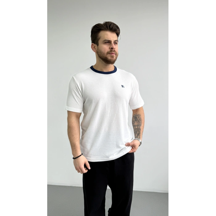 BEYAZ HAVLU KUMAŞ 90S REGULER KALIP TİŞÖRT