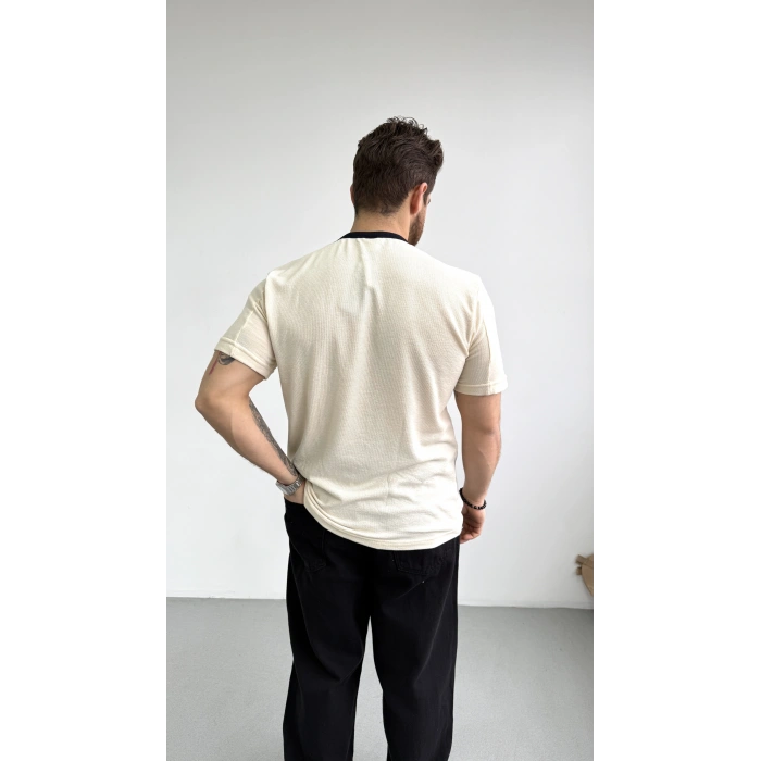 BEJ HAVLU KUMAŞ 90S REGULER KALIP TİŞÖRT
