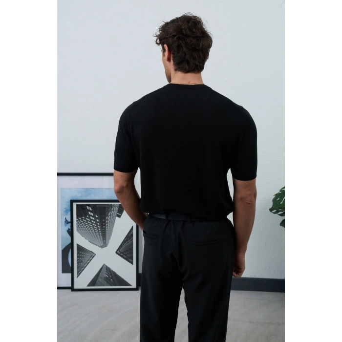 HANLEY YAKA TRİKO SİYAH