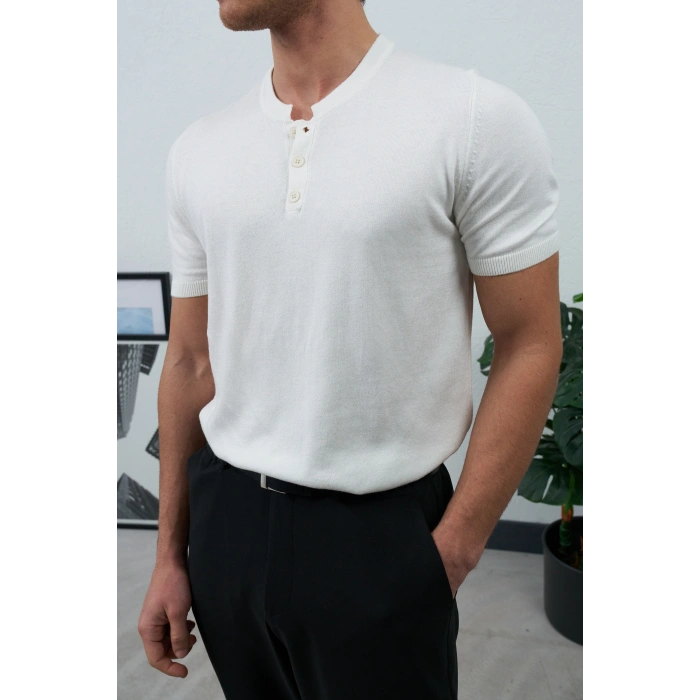 HANLEY YAKA TRİKO BEYAZ