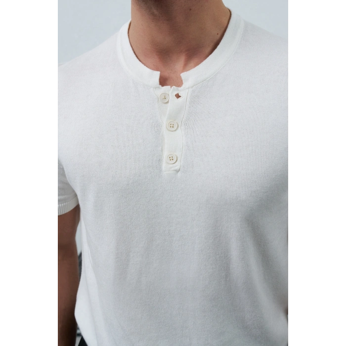 HANLEY YAKA TRİKO BEYAZ