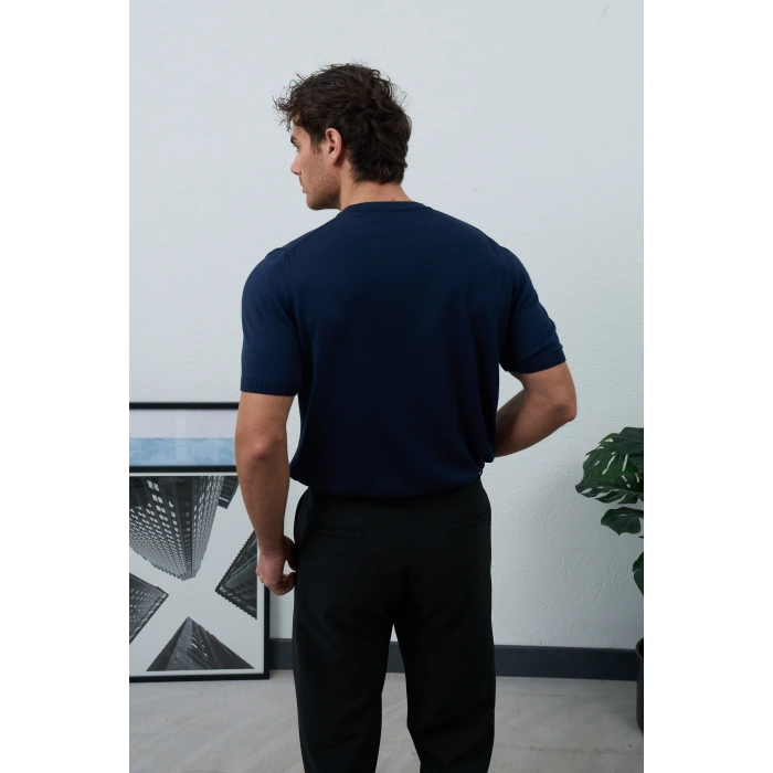 HANLEY YAKA TRİKO LACİVERT