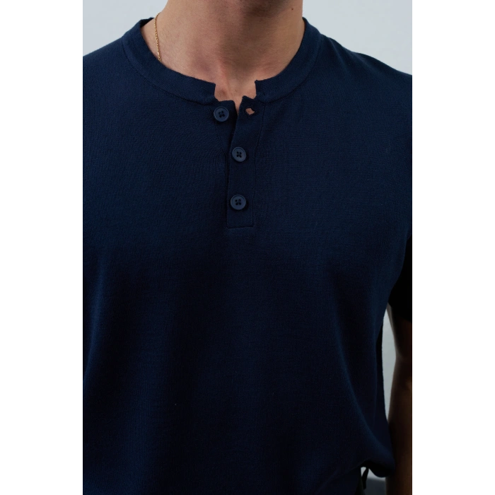 HANLEY YAKA TRİKO LACİVERT