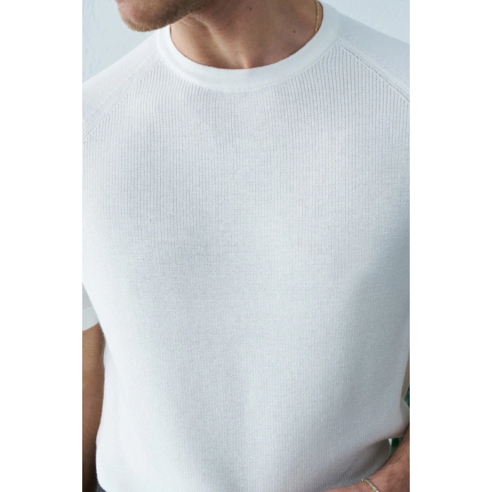 BEYAZ REGLAN KOL PAMUK KUMAŞ TRİKO