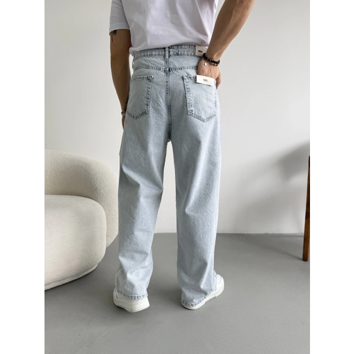 KAR YIKAMA LOOSE FİT KALIP BAGGY KOT PANTOLON