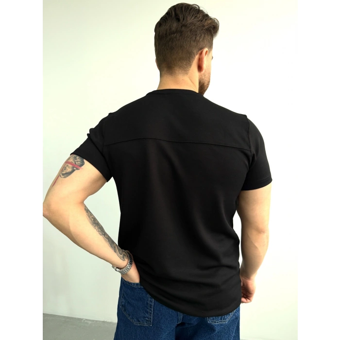 SİYAH OYSH İTHAL KUMAŞ TİŞÖRT