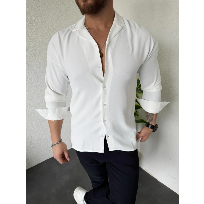 Aerobin Kumaş Gömlek Ekru