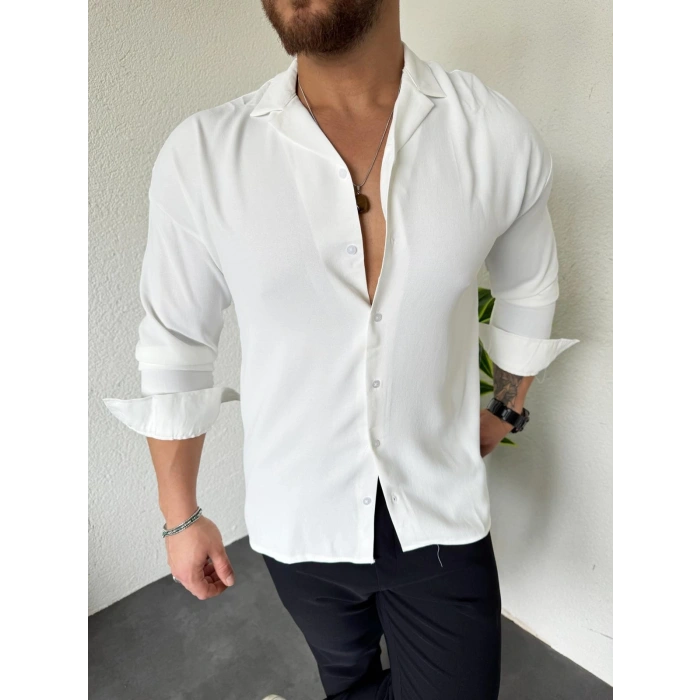 Aerobin Kumaş Gömlek Ekru