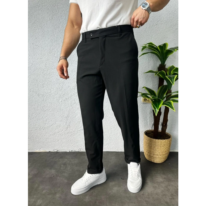 Boyfriend Kumaş Pantolon Siyah