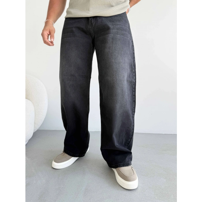 ANTRASİT EXTRA BAGGY KALIP KOT PANTOLON