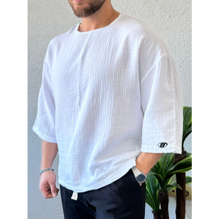 Giesto Gg Fakir Kol Gömlek Beyaz