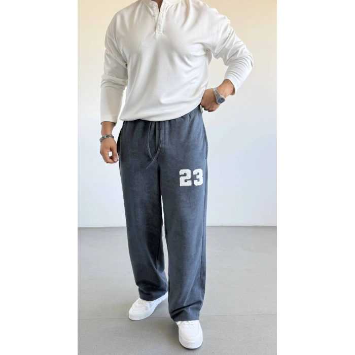GRİ OYSH ASİT YIKAMA BAGGY EŞOFMAN