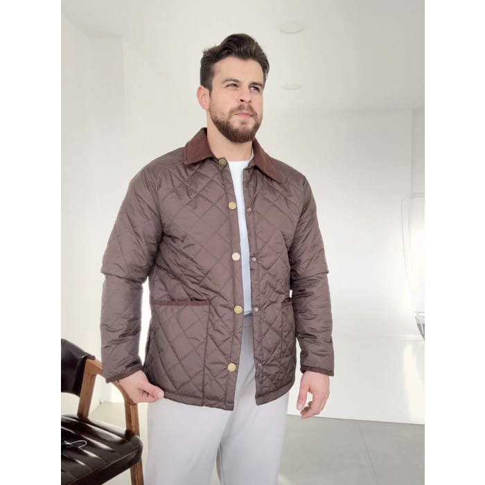 Kahverengi Kapitone Mont