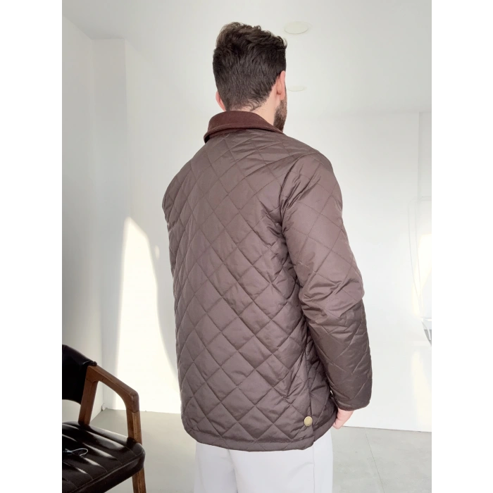 Kahverengi Kapitone Mont