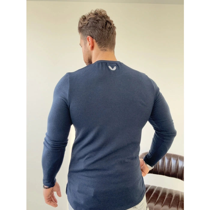 Lacivert Ovel kesim REGULER kalıp sweat