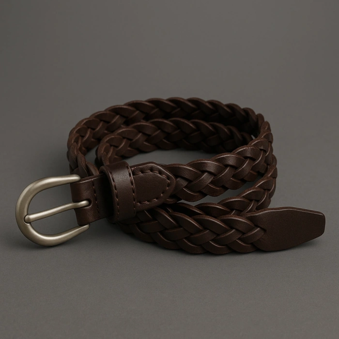 Örme Kemer Kahverengi