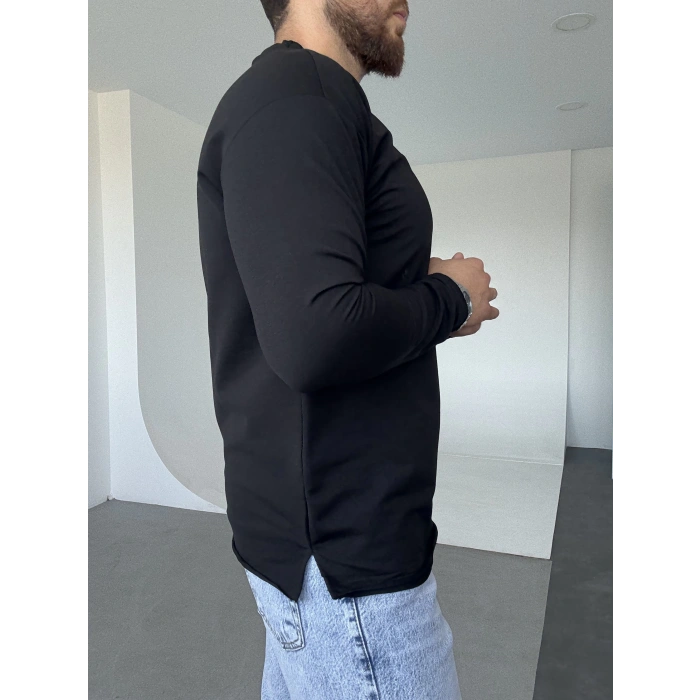 Pis Kesim Sweat Siyah