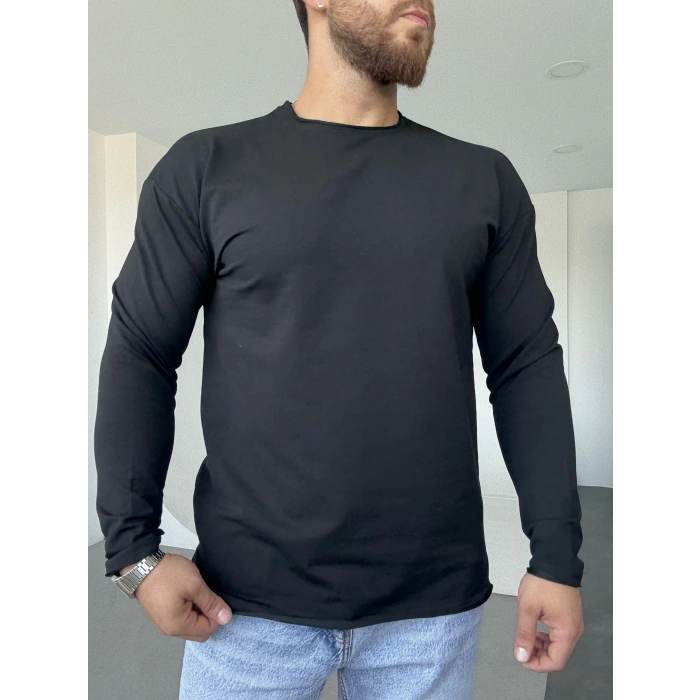 Pis Kesim Sweat Siyah