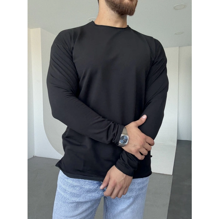 Pis Kesim Sweat Siyah