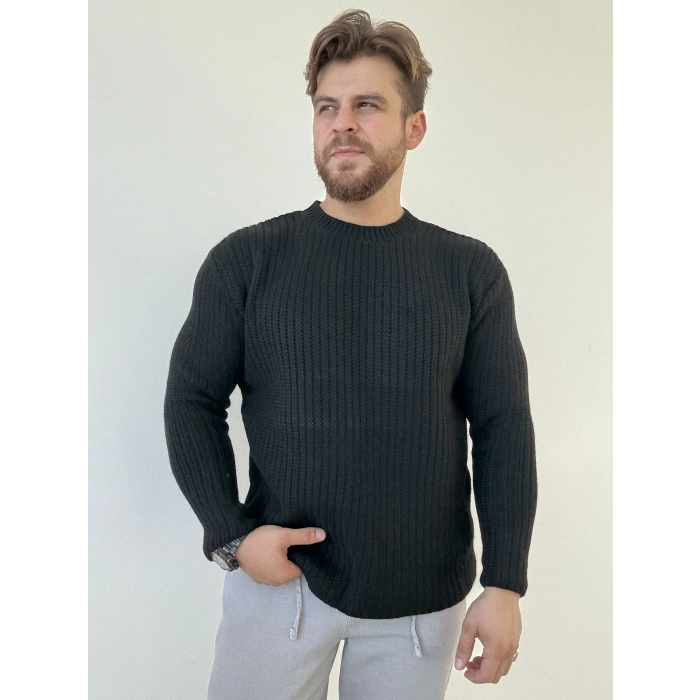 Reguler Kalıp Kazak Siyah