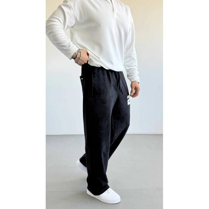 SİYAH OYSH ASİT YIKAMA BAGGY EŞOFMAN