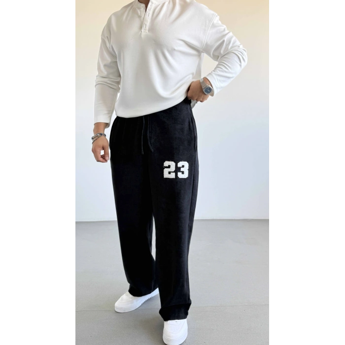 SİYAH OYSH ASİT YIKAMA BAGGY EŞOFMAN