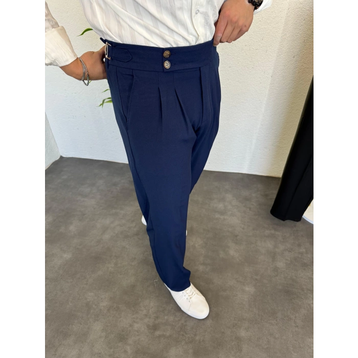 Tokalı Harvest Baggy Kumaş Pantolon Lacivert