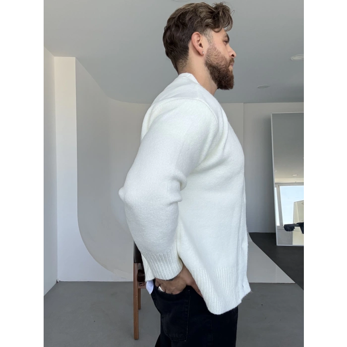Yün Hırka Beyaz