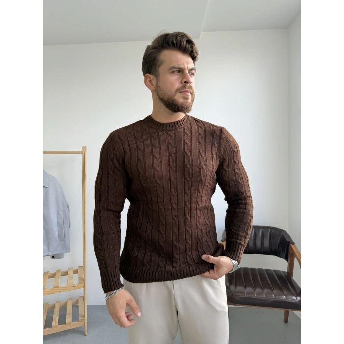 Zincir Desenli Kazak Acı Kahve