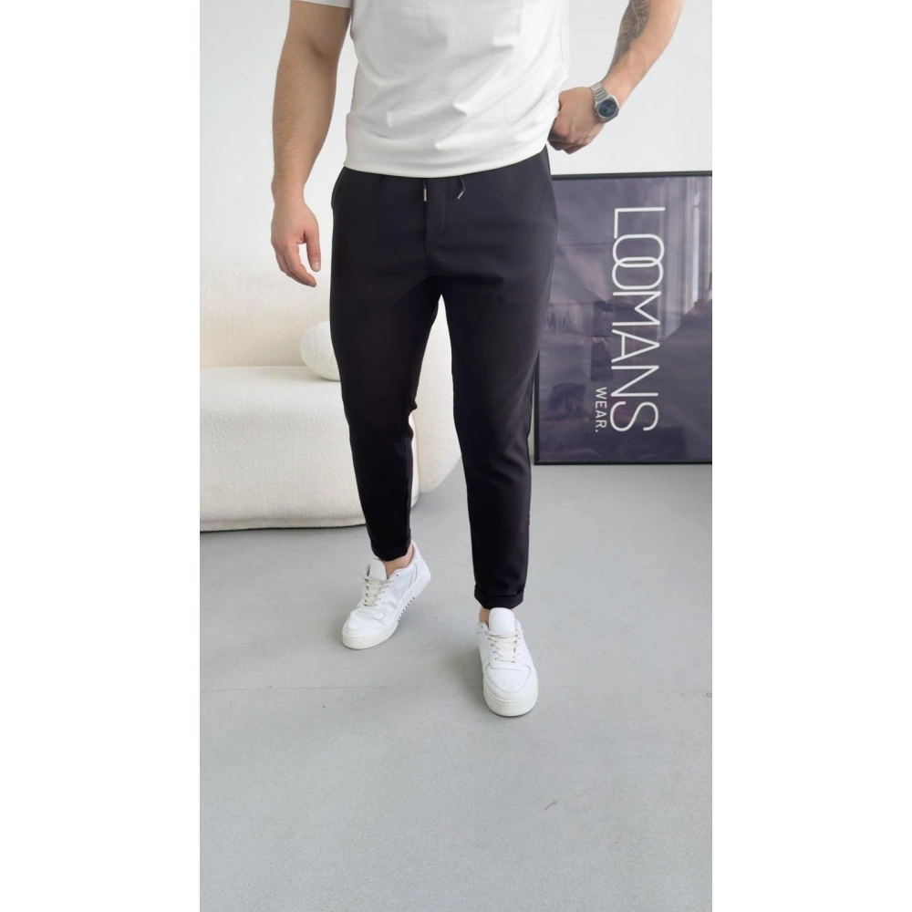 SİYAH DUBLE PAÇA JOGGER