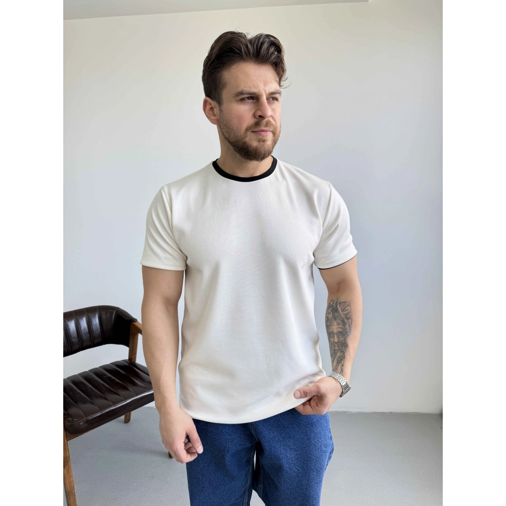 EKRU RİNGER RETRO TİŞÖRT