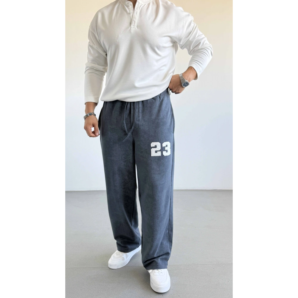 GRİ OYSH ASİT YIKAMA BAGGY EŞOFMAN