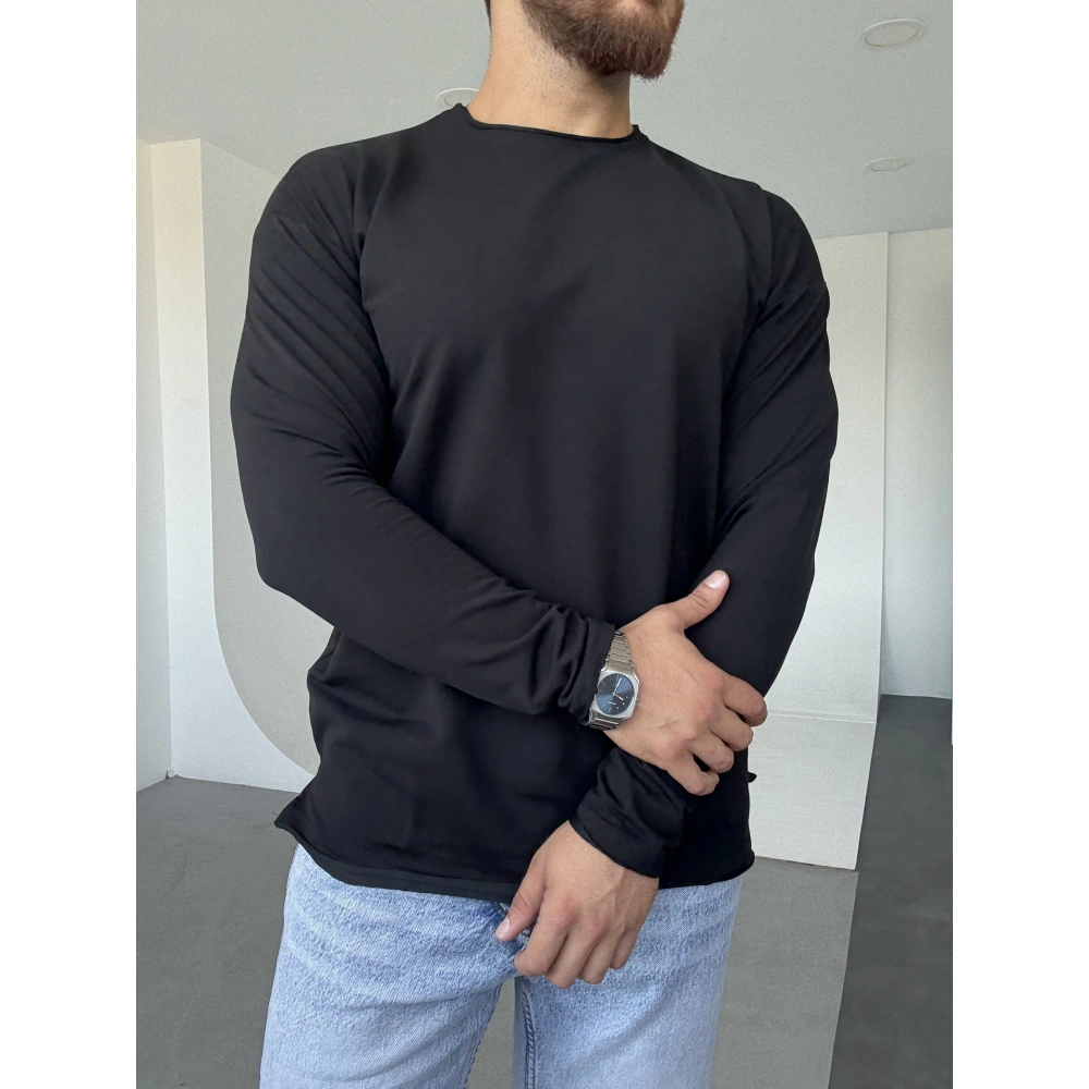 Pis Kesim Sweat Siyah