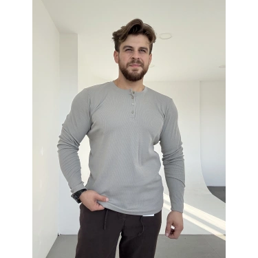 3 Düğmeli Sweat Taş